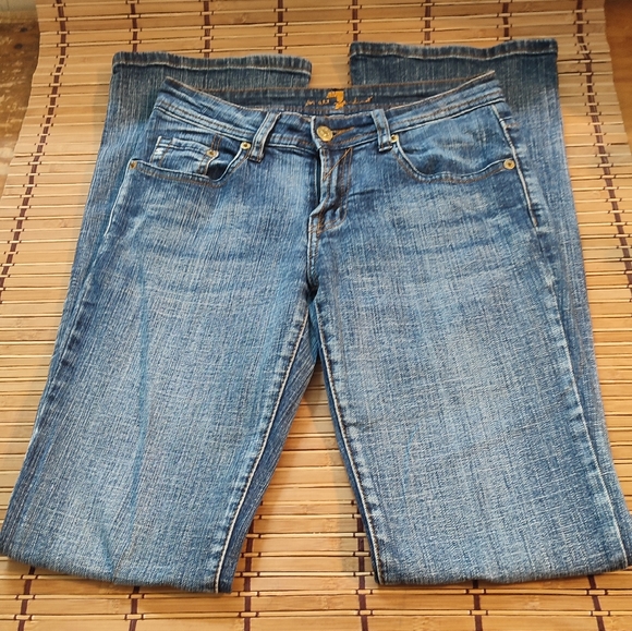 7 for all mankind size 26 flare legged jeans, 100% cotton. - Picture 3 of 9